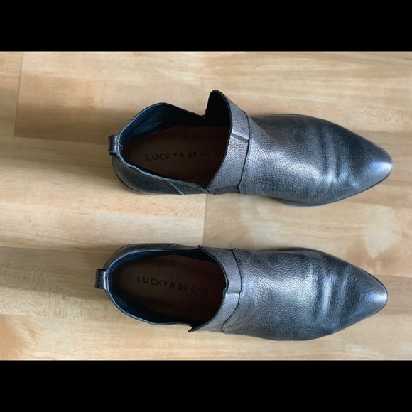 Lucky Brand Black Leather Booties - Picture 4 of 5